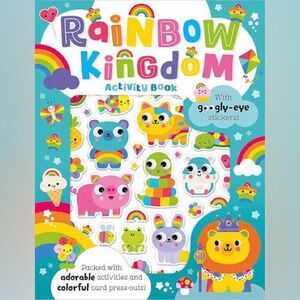 Rainbow Kingdom Activity Book with Googly-eye Stickers!
